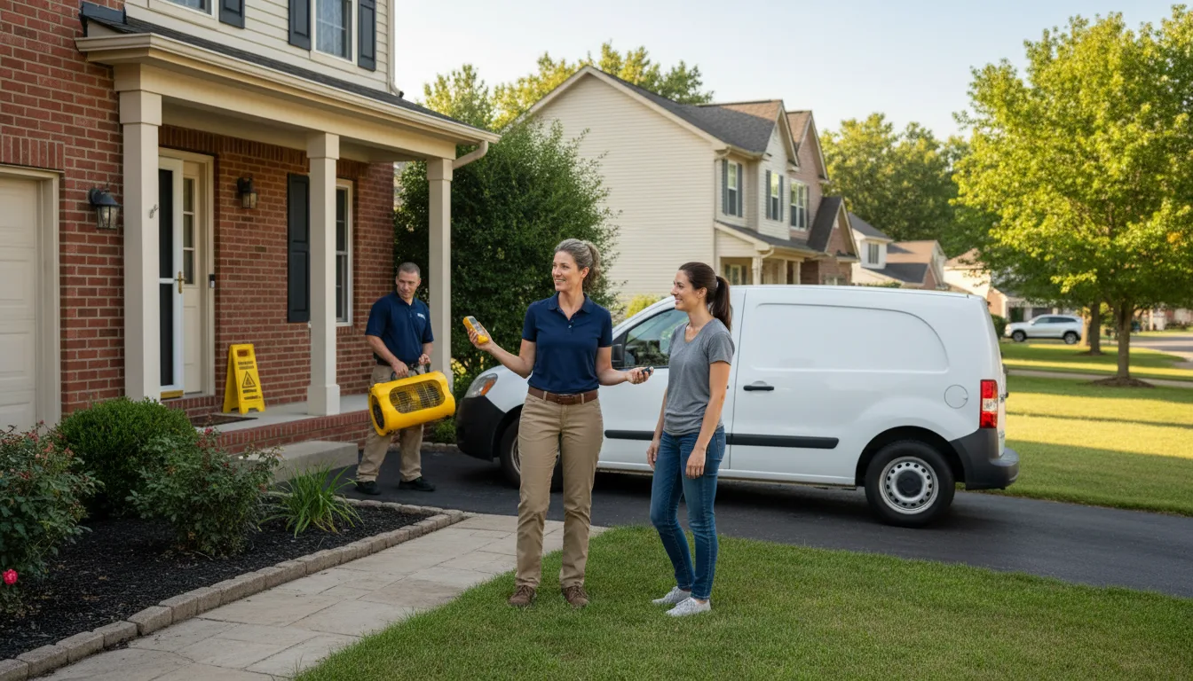 Residential water damage restoration in Sewickley, PA